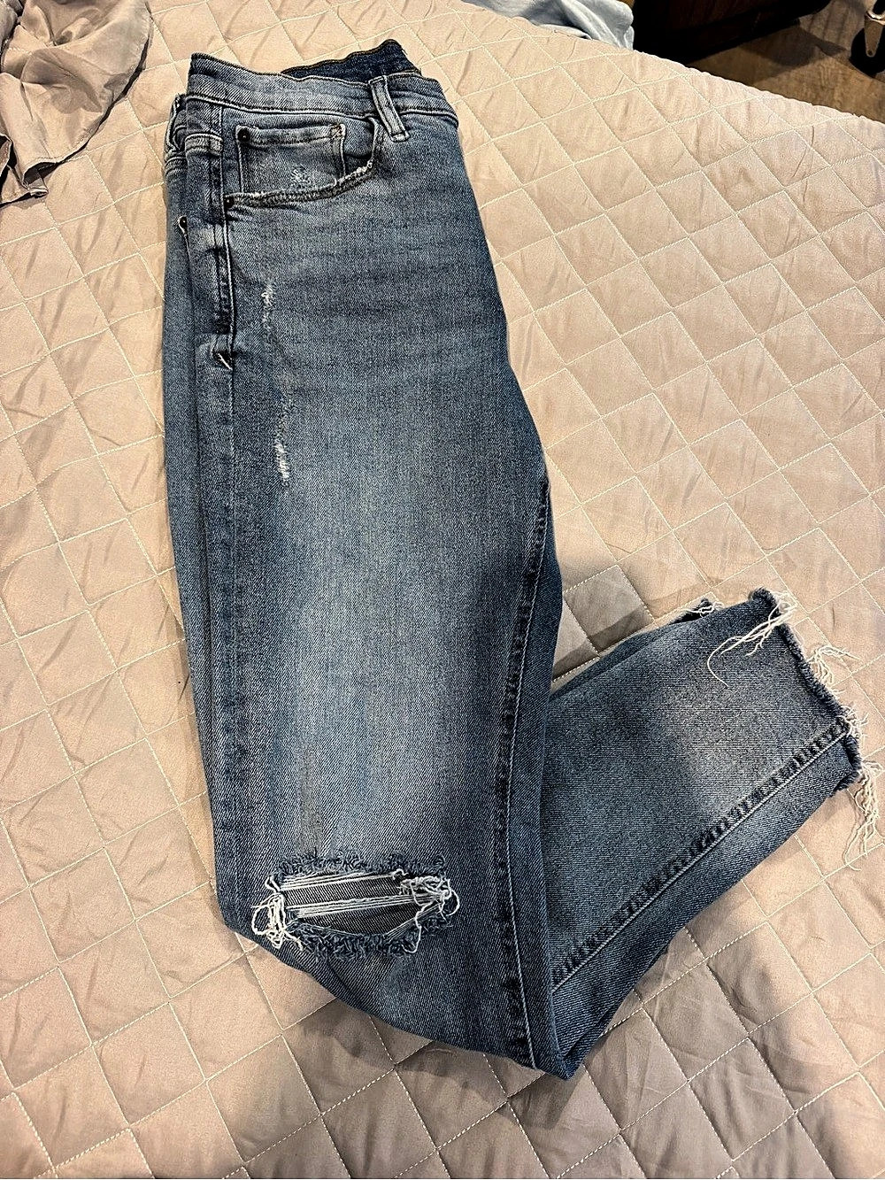 Kensie Vintage Luxe High Rise Skinny Jeans Blue Waist 10/30